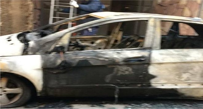 auto incendiata sant'antimo