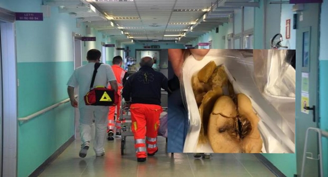 ospedale frattamaggiore chiarimenti su foto cibo avariato